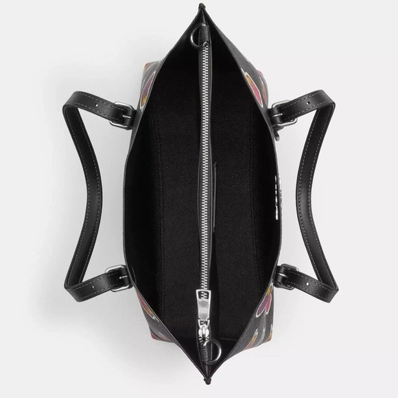 Coach Mollie Tote Bag 25 With Heart Bolt Print ❤️‍🔥 - Picture 3 of 6